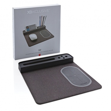 Logo trade ärikingituse pilt: Air hiirematt 5W juhtmevaba laadimise ja USB-ga