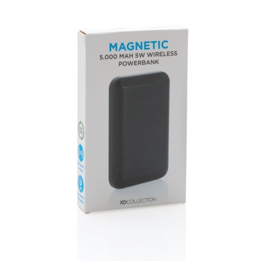 Logo trade meene pilt: Magnetiline 5000 mAh 5W juhtmevaba akupank