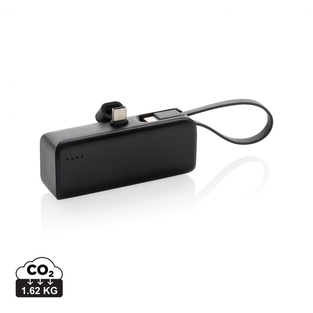 Logotrade reklaamkingitused pilt: Powerlink RCS rplastic 3000 mah powerbank USB C pistik