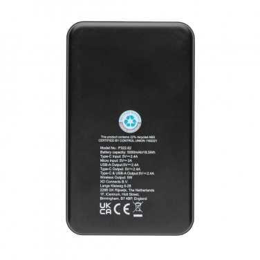 Logotrade ärikingitused pilt: RCS taaskasutatud plastist 5000 mAh 5W juhtmevaba akupank
