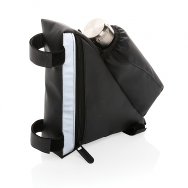 Logotrade reklaamkingitused pilt: PU hea nähtavusega rattaraami kott pudelihoidjaga