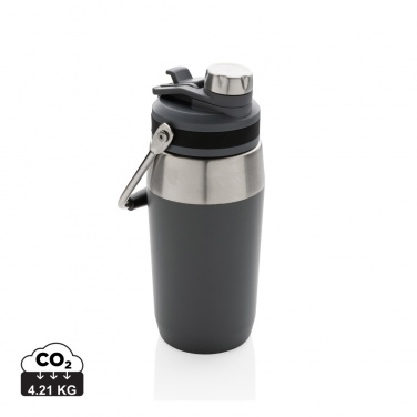 Logotrade reklaamtoote foto: Kahe funktsiooniga roostevabast terasest vaakumpudel 500 ml