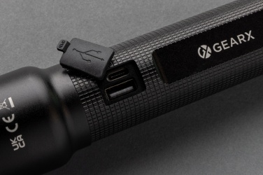 Logotrade ärikingituse foto: RCS taaskasutatud alumiiniumist USB-taaslaetav raskeveokite taskulamp