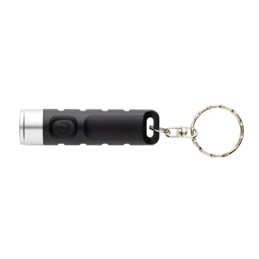 Logotrade firmakingi foto: Globix RCS taaskasutatud plastist USB taaslaetav võtmehoidja taskulamp