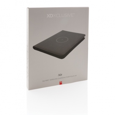 Logo trade reklaamtoote pilt: Air 5W juhtmevaba laadimisega portfolio A4 koos 5000 mAh akupangaga