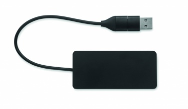 Logo trade ärikingituse pilt: 3-pordiline USB-jaotur 20 cm kaabliga