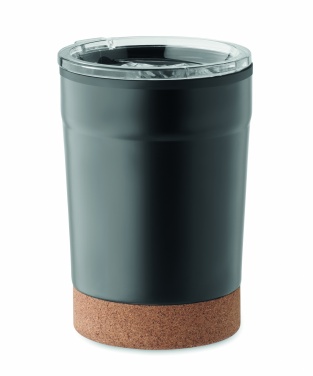 Logotrade reklaamkingitused pilt: Topeltseinaga termoskruus, 300 ml, korgist alusega