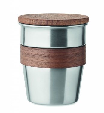 Logotrade reklaamkingid pilt: Pähklise viimistlusega termostops, 350 ml