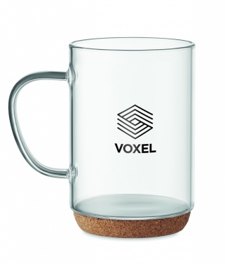 Logotrade ärikingi foto: Korgipõhjaga klaaskruus 400ml