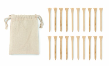 Logotrade ärikingid pilt: 20 bambusest golfi t-de komplekt