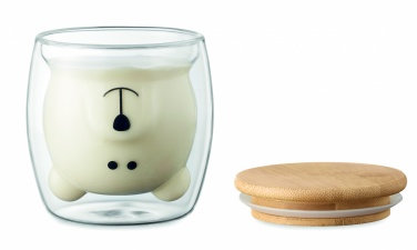 Logotrade firmakingi foto: Kaheseinaline borosilikaatkruus