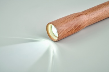 Logotrade reklaamkingituse foto: Puidust taskulamp COB valgusega