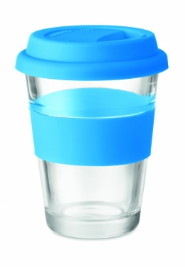 Logotrade reklaamkingituse foto: Klaasist joogitops kaanega 350 ml