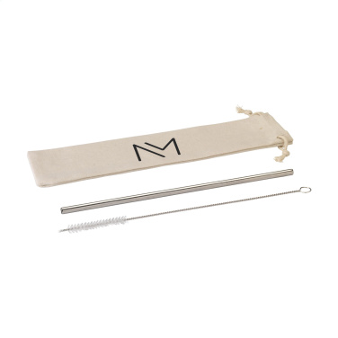 Logo trade ärikingid foto: Korduvkasutatav ECO Straw Set roostevabast terasest joogikõrs