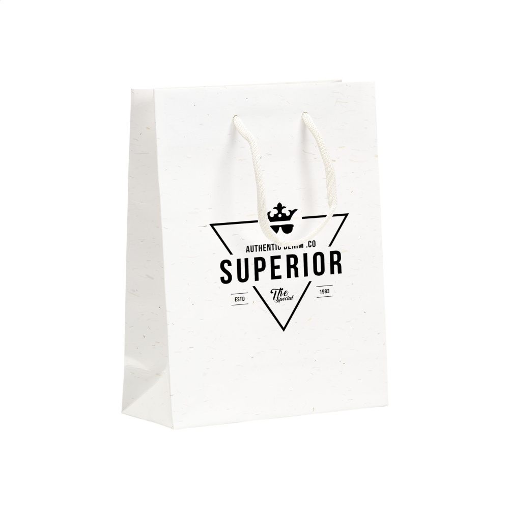 Logo trade ärikingituse pilt: Õlgkiududega taaskasutatud Leaf It Bag (180 g/m²) S