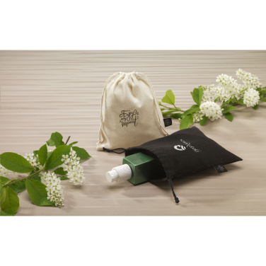 Logotrade reklaamkingi foto: Naturaalsest GRS-i taaskasutatud puuvillast kingikott (150 g/m²) S
