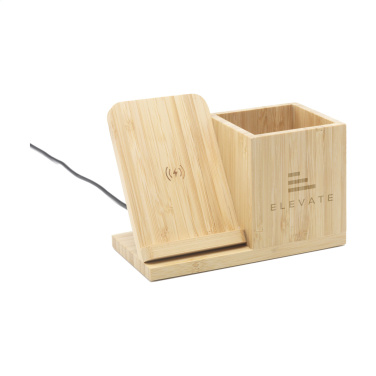 Logotrade firmakingitused pilt: Bamboo Boss 15W laadija/pliiatsihoidja