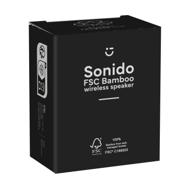 Logo trade firmakingid foto: Sonido 5W bambusest juhtmevaba kõlar