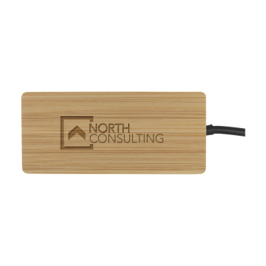 Logo trade ärikingituse pilt: Fyra bambusest USB jaotur