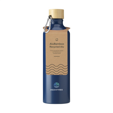 Logo trade reklaamkingi pilt: AluBamboo GRS Recycled Alu 750 ml veepudel