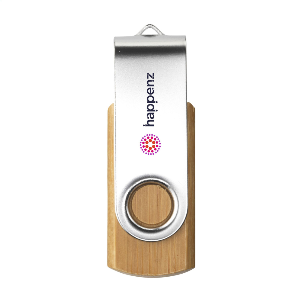 Logotrade firmakingid pilt: USB Twist Bamboo 32 GB