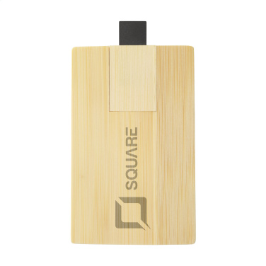 Logo trade reklaamkingid foto: Krediitkaart USB Bamboo 16 GB