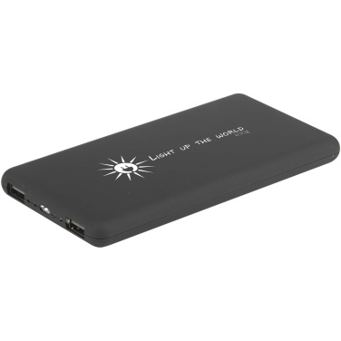 Logotrade ärikingituse foto: SCX.design P30 8000 mAh valgustusega päikesepatareiga akupank