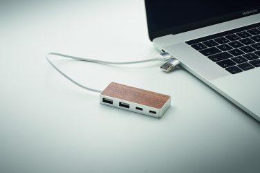 Logotrade ärikingituse foto: UBAH USB-jaotur 4 porti 27,5 cm