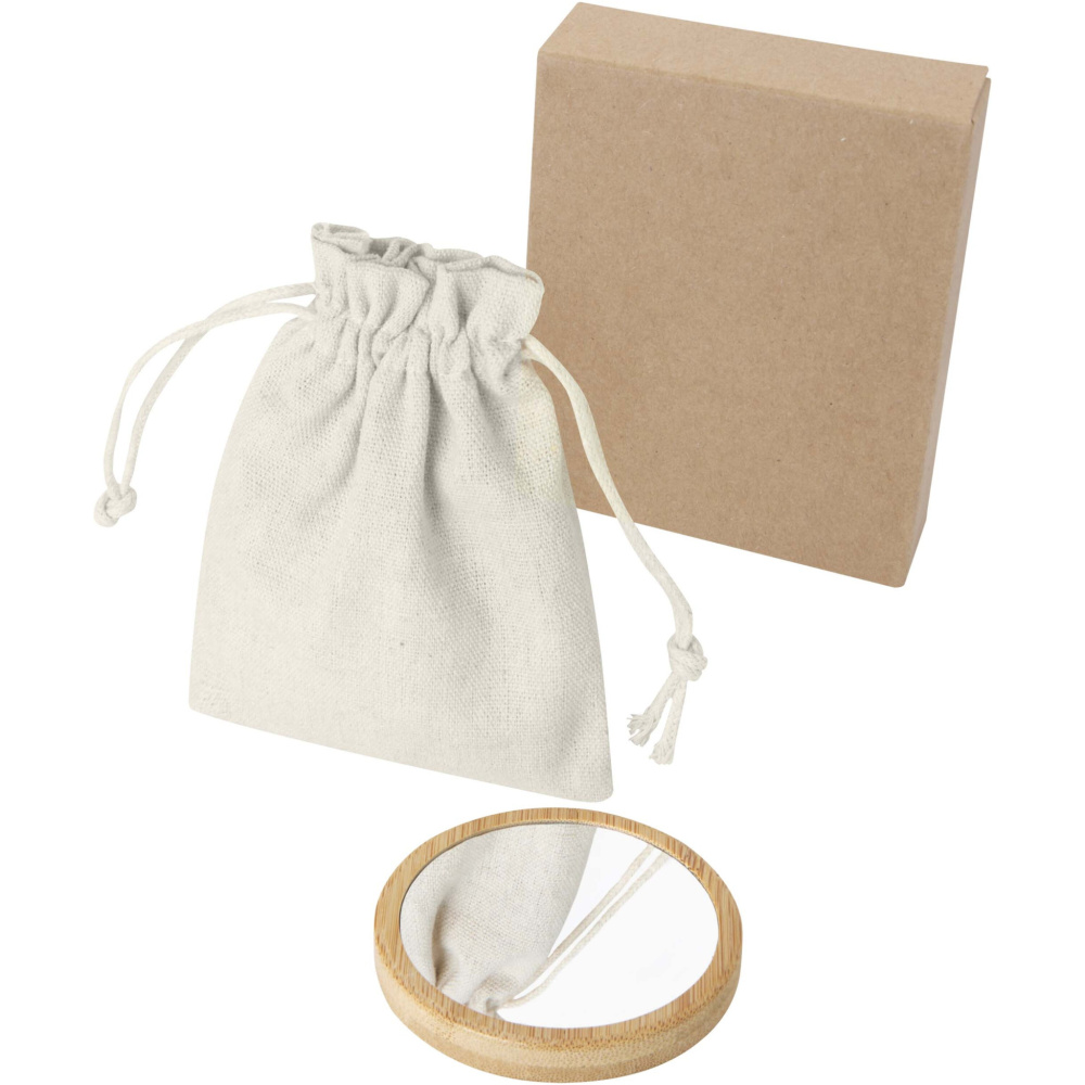 Logotrade reklaamkingituse foto: Bambusest peegel