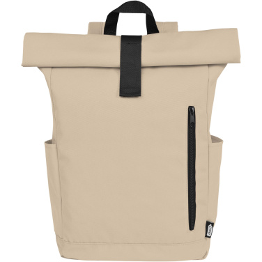 Logotrade meene foto: Byron 15,6" GRS RPET rull-top seljakott 18L