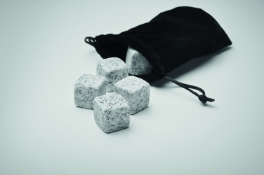 Logo trade reklaamtoote pilt: 9 kivist jääkuubikute komplekt karbis ABERDEEN