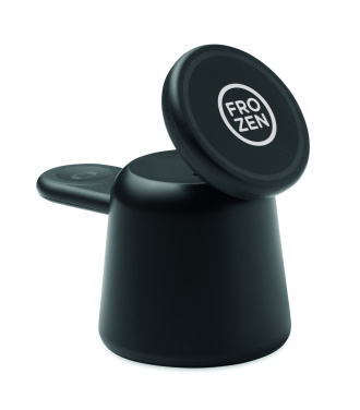 Logo trade reklaamkingid foto: 3-ühes juhtmevaba laadija 15W SIMPA