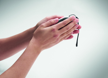 Logo trade firmakingi pilt: Alumiiniumist elektriline kätesoojendaja