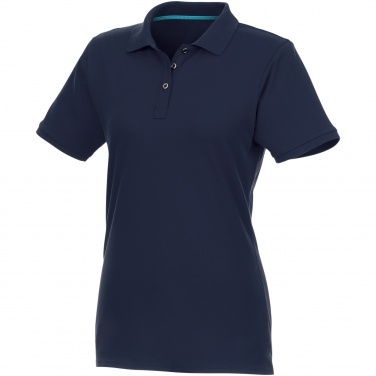 Logotrade mainoslahjat kuva: Beryl short sleeve women's organic recycled polo