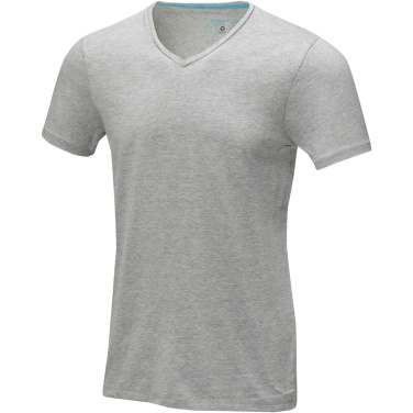 Logotrade mainostuote tuotekuva: Kawartha short sleeve men's organic V-neck t-shirt