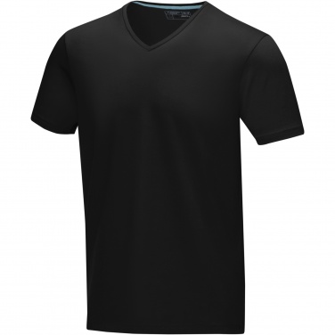 Logo trade mainoslahjat tuotekuva: Kawartha short sleeve men's organic V-neck t-shirt