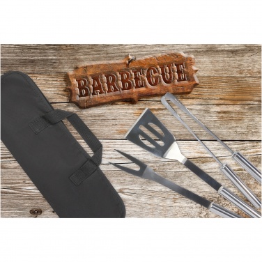 Logo trade liikelahjat mainoslahjat kuva: Barcabo 3-osainen grillausvälinesarja