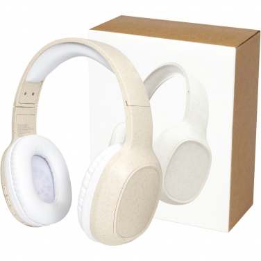 Logotrade liikelahja tuotekuva: Riff Bluetooth®-kuulokkeet mikrofonilla, vehnänolkea