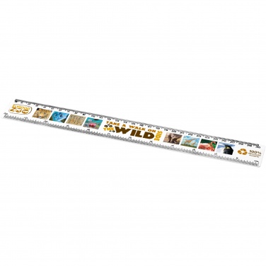 Logo trade liikelahja mainoslahja tuotekuva: Refari 30 cm:n viivain kierrätetystä muovista