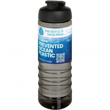 Logotrade mainoslahja tuotekuva: H2O Active® Eco Treble 750 ml:n juomapullo flip lid -kannella