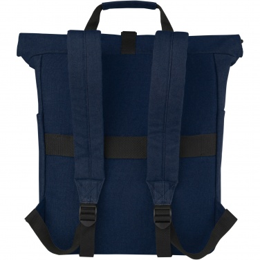 Logo trade mainostuotet tuotekuva: Joey 15” GRS-kierrätetystä kankaasta valmistettu rullattava reppu kannettavalle tietokoneelle 15 l
