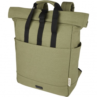 Logotrade mainoslahjat kuva: Joey 15” GRS-kierrätetystä kankaasta valmistettu rullattava reppu kannettavalle tietokoneelle 15 l