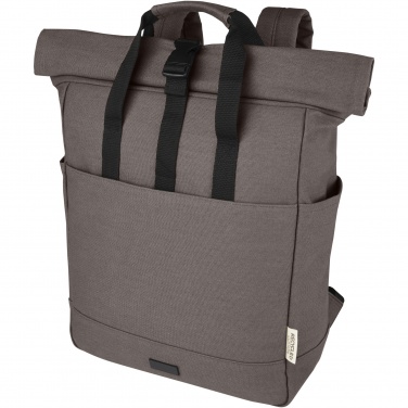 Logo trade liikelahjat tuotekuva: Joey 15” GRS-kierrätetystä kankaasta valmistettu rullattava reppu kannettavalle tietokoneelle 15 l