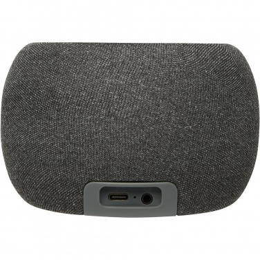 Logotrade mainostuote tuotekuva: Ecofiber bambusta ja RPET-muovista valmistettu Bluetooth® -kaiutin ja langaton latausalusta
