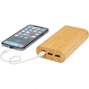 Logotrade liikelahjat mainoslahjat tuotekuva: Tulda-varavirtalähde, 20,000 mAh, bambua