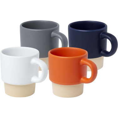 Logo trade mainoslahjat ja liikelahjat kuva: Olympia 130 ml:n pinottava savipohjainen espressokuppi