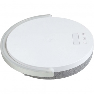 Logotrade liikelahjat kuva: Prixton 10 W:n 4-in-1-Bluetooth®-kaiutin LED-valolla ja langattomalla latausalustalla