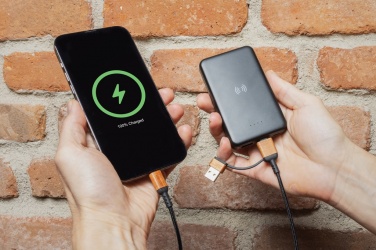 Logo trade mainostuotet tuotekuva: Ohio RCS sertifioitu kierrätysmuovinen 6-in-1 johto