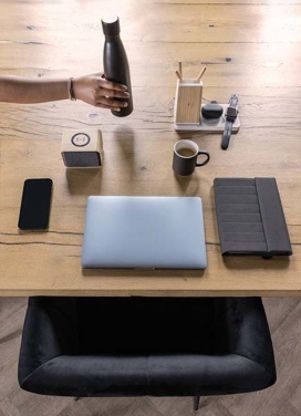 Logotrade mainoslahjat kuva: Ontario RCS 15W 3-in-1 laturi kier. muovista ja bambusta