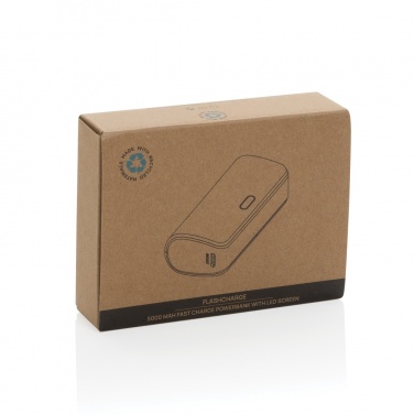 Logotrade mainostuotet kuva: FlashCharge 5000mAh pikalatausvirtapankki RCS muovista